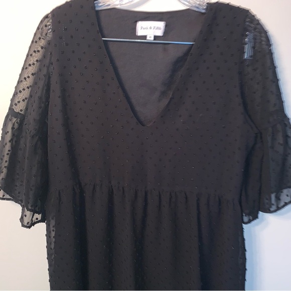 Park & Fifth Black Rennie Mini Dress XS - Picture 9 of 11